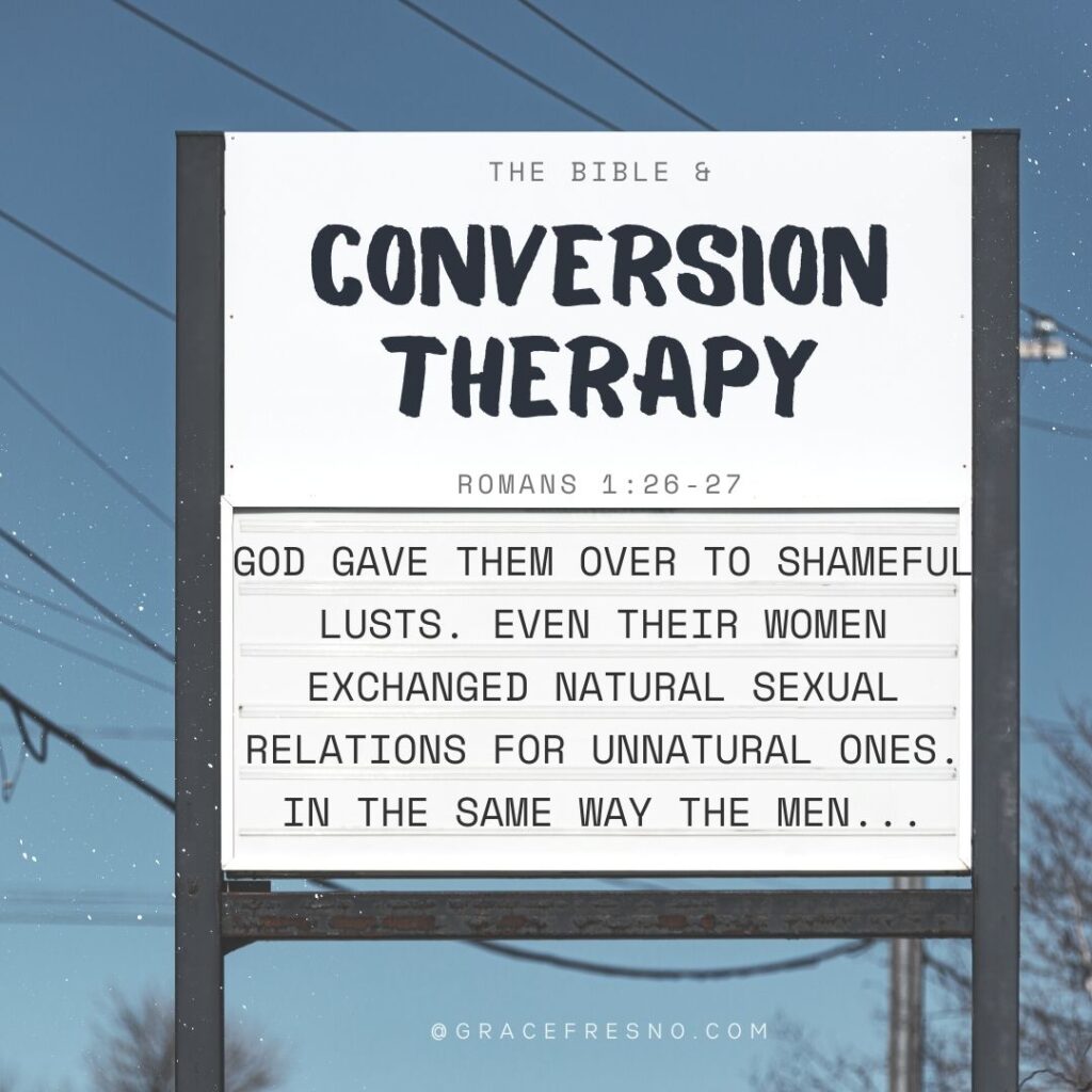 The Bible & Conversion Therapy